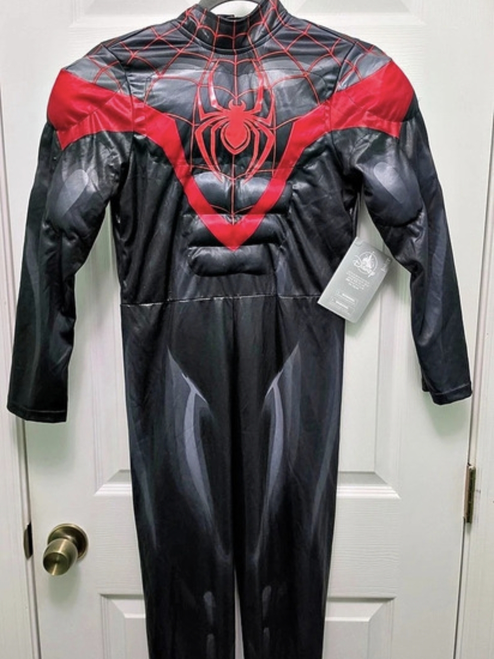 Disney Miles Morales Spider-Man Costume for Kids Black & Red Boys 9/10